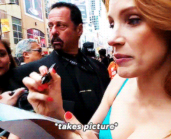 gael-garcia:Jessica Chastain being an absolute sweetheart @ TIFF 2013