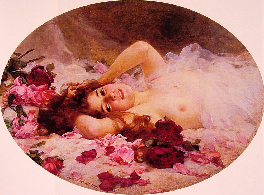 captainbobbysox:  Louis Marie de Schryver,  - Beauty Amid Roses 