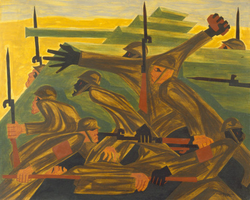 War Series: Beachhead, 1947, Jacob Lawrence