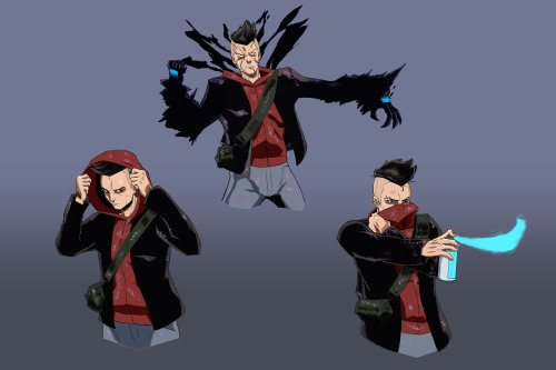 Commission: Nathaniel Benton/Neon-Venom Character Design Pack (part 1)A character design pack of the