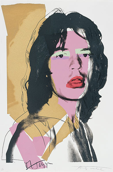 candys-rock-and-vintage:  Mick por Andy Warhol Estou viciada em Andy Warhol! 