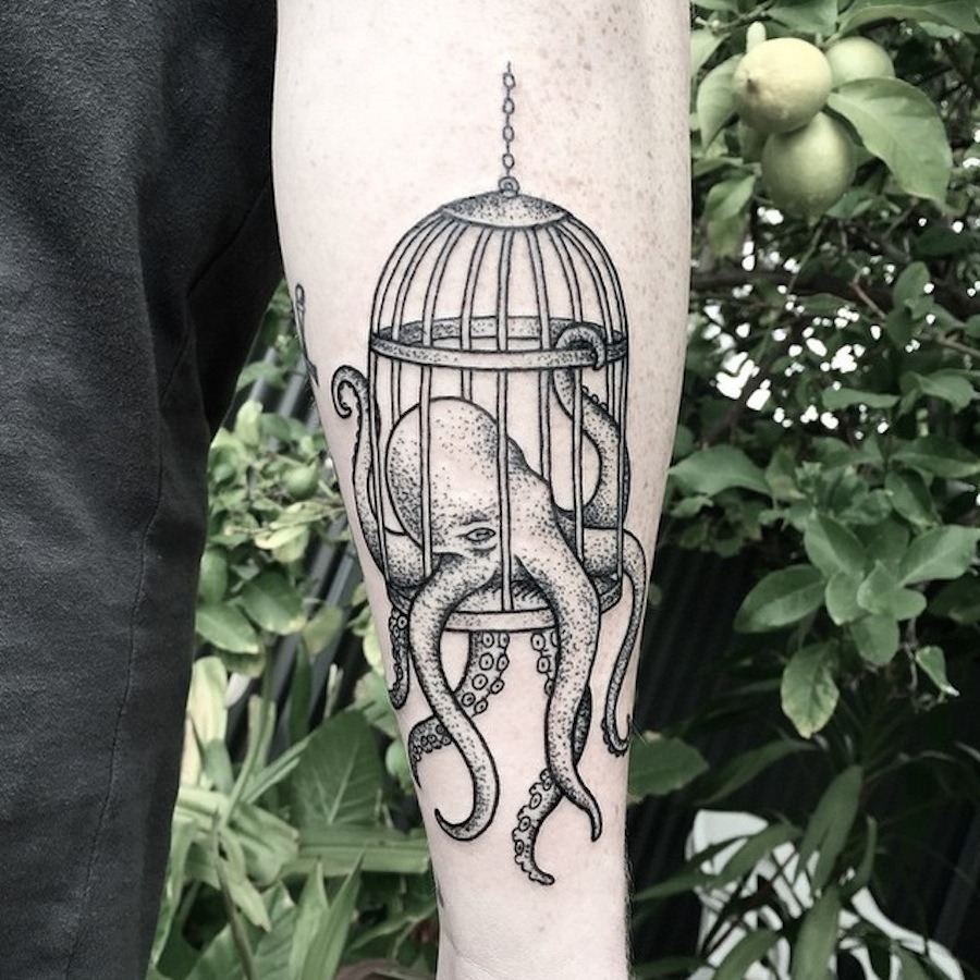 culturenlifestyle:  Unconventional Minimalist Tattoos An illustrator and graphic
