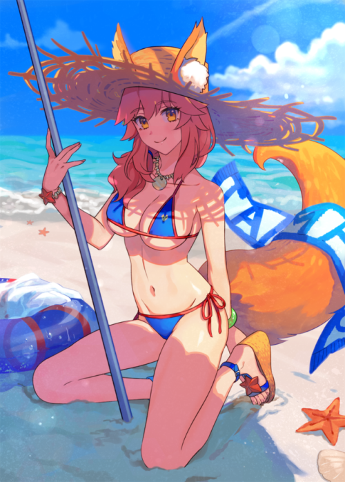 memeppoi:  82yura: “新刊からたまもさま～🦊🌴🏝️🌊🌊🌊 https://t.co/Bvf4wJ3qqR”