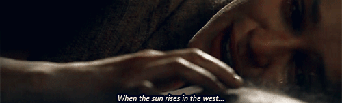 maidmargaery:  Game of Thrones → Season 1 Quotes [33/35] ∟ “When the sun rises in the West, and sets in the East, you will return to me, my sun and stars.” Daenerys Targaryen (1.10 Fire and Blood) 