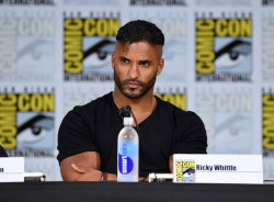 celebsofcolor:Ricky Whittle speaks on stage