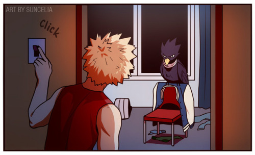 suncelia-art: “Bakugou and Tokoyami” 2019.01