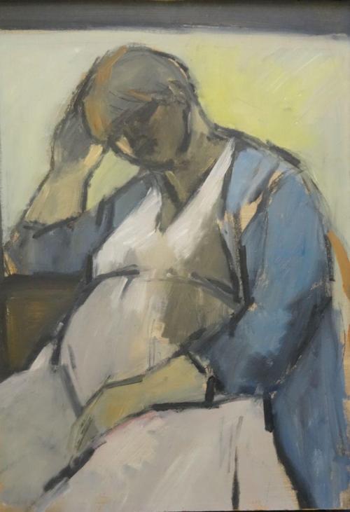 Ghislaine Howard - Self Portrait Pregnant (1984)