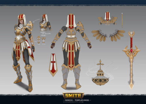 Smite Skin Concept Art - Vanquisher Nemesis