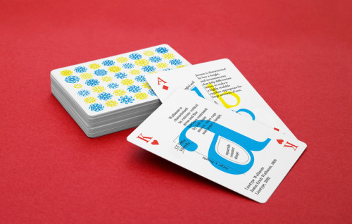 Typography playing cards by Anastasia Musaeva and Svyat Vishnyakov