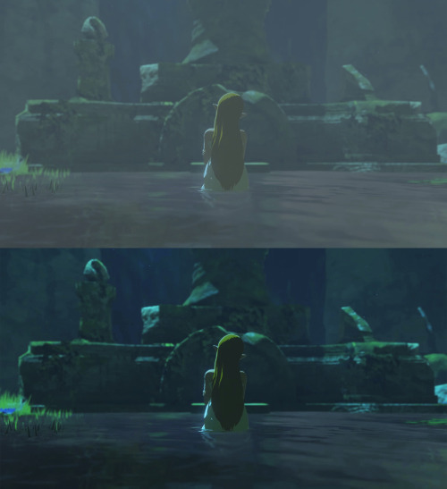 The new Zelda game looks incredible, really.But there’s this fog-thing that somewhat hinders the mood, in my opinion.I’m sure the developers had valid reasons to use it (top pics), but I think it kinda ruins the game’s beautiful imagery, so I tried
