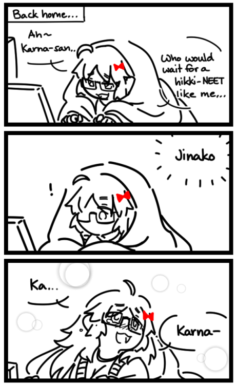 Jinako was waiting for you, Karna… ; – ;