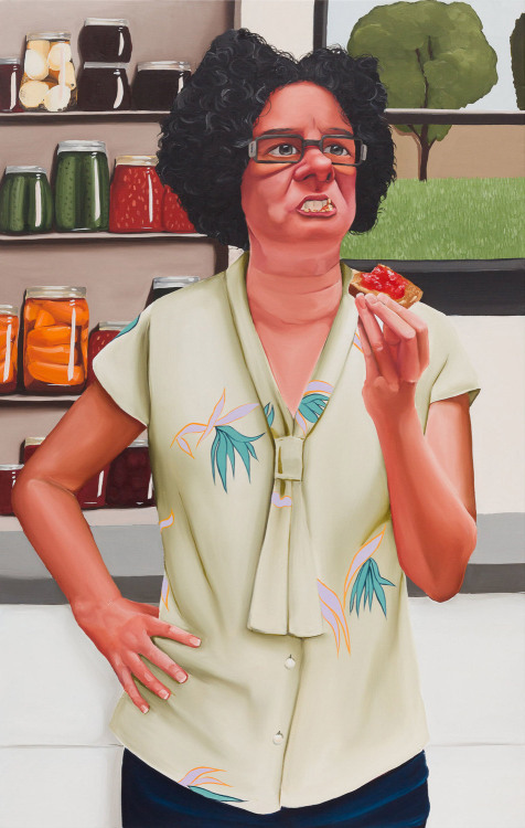 The middle-aged figures inhabiting Madeleine Pfull’s paintings are extracted from 1980s suburbia. Th