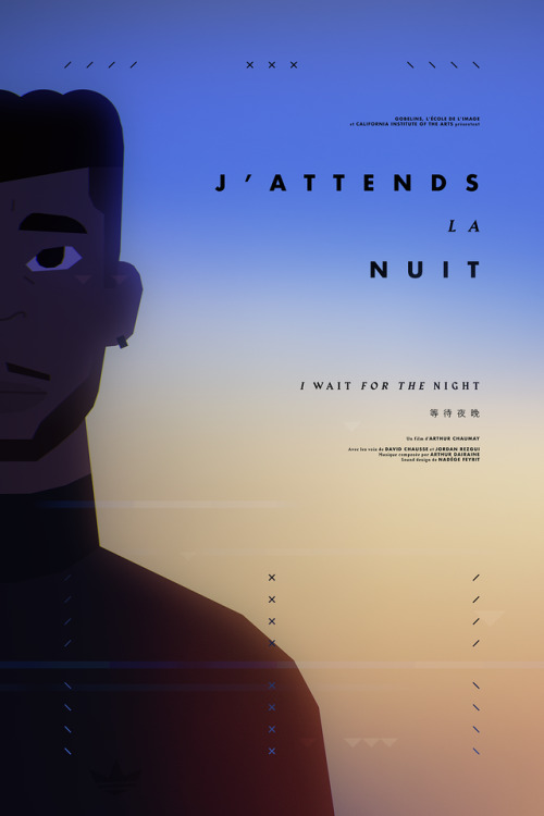 Here is a new character poster for my graduation film J’attends la nuit (I wait for the night). It’s