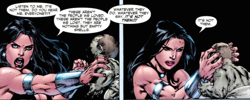 fullofcomics:Donna Troy, Letting Go, HARD. Blackest Night: Titans #3 (of 3)