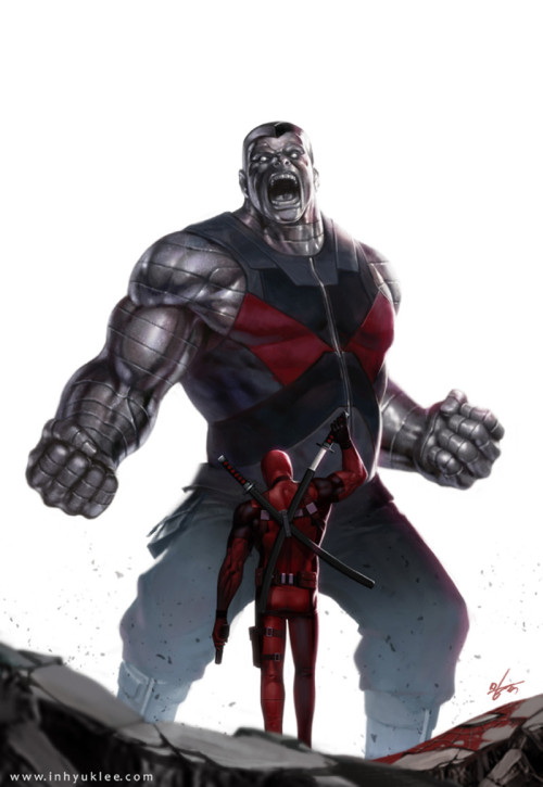 comics-station:  Colossus vs Deadpool by InHyuk Lee Follow The Best Comics Artwork Blog on Tumb