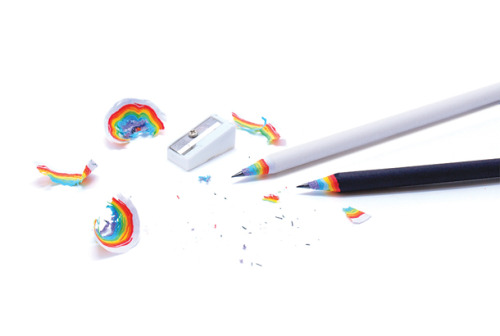 Rainbow Pencils by British designer Duncan Shotton are made of recycled paper and lets you create be