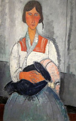 artmastered:  Amedeo Modigliani, Gypsy Woman