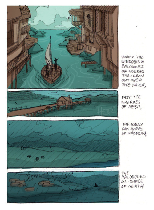 haridraws: Been reading the earthsea books for the first time. There are so many short bits of prose