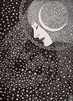 fuckyeahmodernflapper:Lady of the Night (Don Blanding poetry book ilustration, 1935)