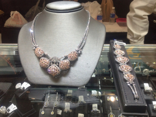 birthstonesgems: Luxury Necklace with diamonds and other gems. Credits to InterGem Jewelry