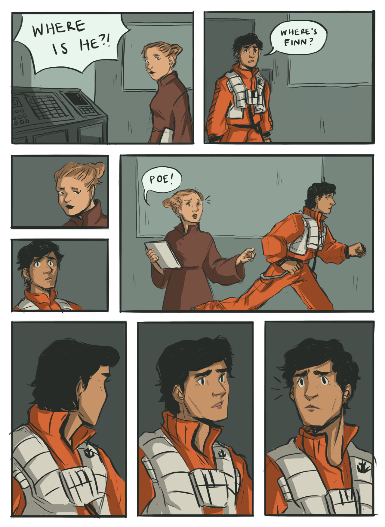 fox-eyed-twins:  mandallin:  TFA spoiler warning! ——- poe finds out what happened