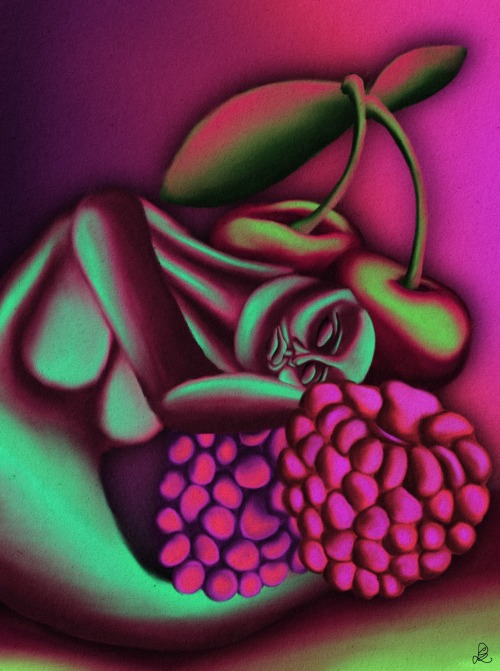 "Sleepy Among The Berries And Cherries"