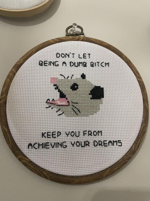 crossstitchworld:a little motivation for your Monday by  kbee15