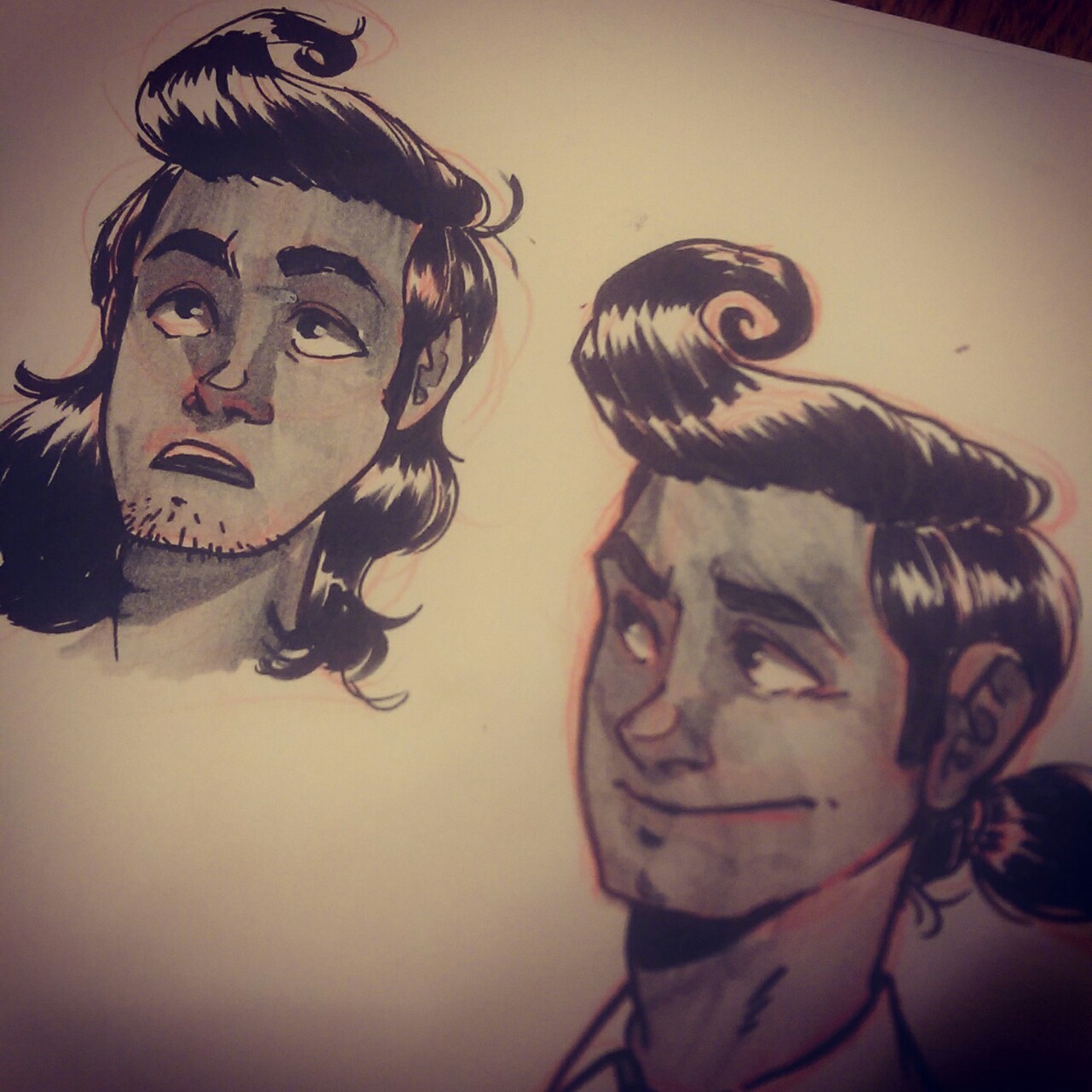 thwipped:  I love drawing manolos hair down ╮(╯▽╰)╭ 