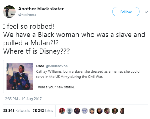 fliting: patchworkheart: cartnsncreal: We don’t even need Disney. Shoutout to the young black 