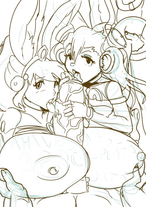 Porn photo magsama:  Cu and Lu sketch.  WIP