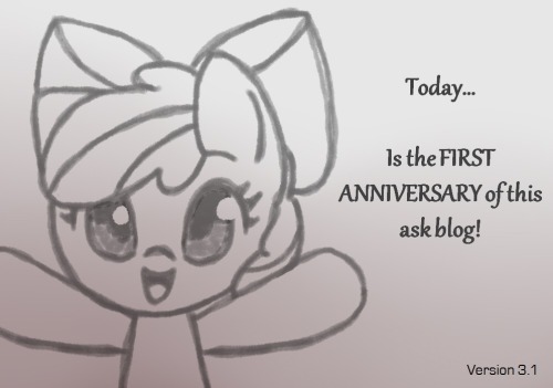 asklittleapplebloom:asklittleapplebloom:I felt very melancholic when I was drawing like I used to. And very funny too, I was laughing of myself.  It’s hard to believe that it was just a year ago when I drawed Apple Bloom 1.0 in Flash cs5.  Hehe, and