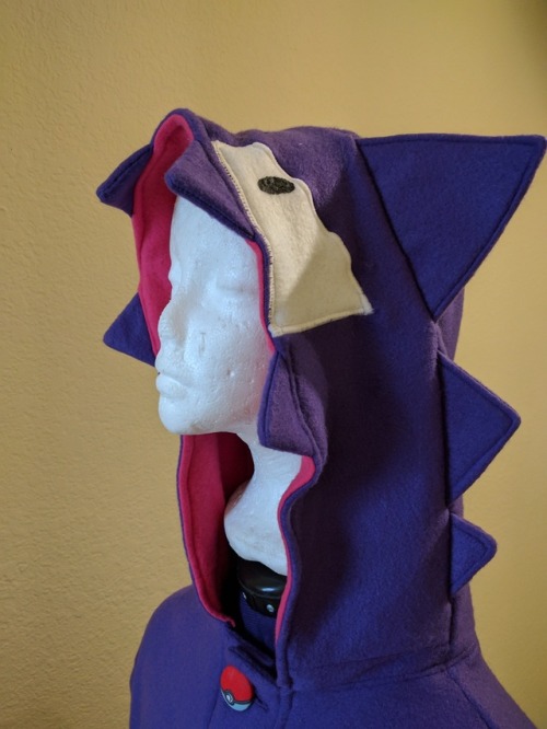 Haunter Kigurumi with Pokeball Buttons!Want buttons to accessorize your kigu or outfit? Please check