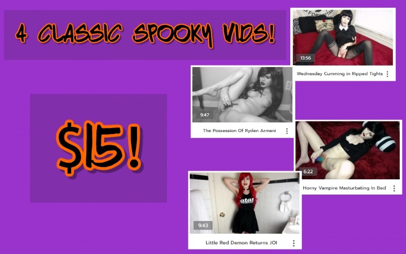 rydenarmani:want some classic spooky content for cheap? $15 for all four vids! this