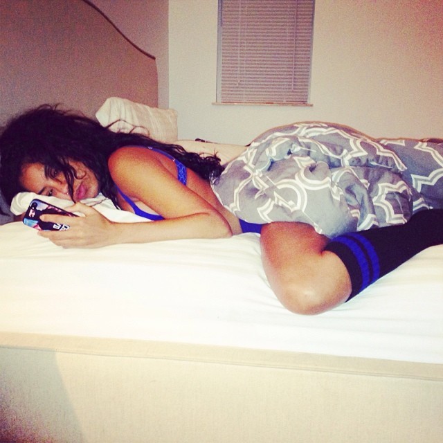 toraretodieyoung:  caught her slipping textin me 😋😏 @kinkyissofly 👭 