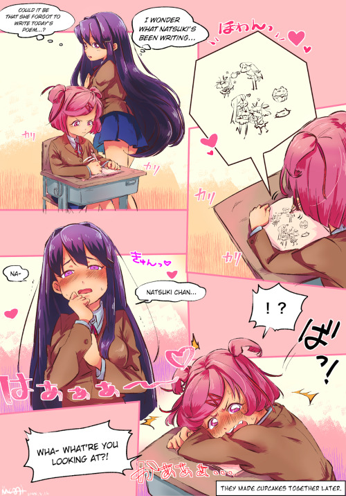 ✧･ﾟ: *✧ Lots of ‘Cupcakes’ ✧ *:･ﾟ✧♡ Characters ♡ : Natsuki ♥ Yuri♢ Visual Novel ♢ : Doki Doki Litera