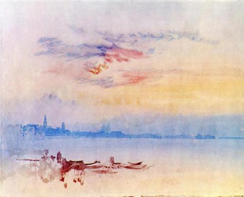 J. M. W. Turner, Venice, Looking East from the Guidecca, Sunrise, 1819