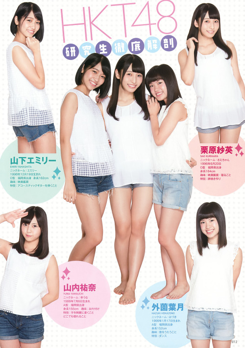 HKT48 GUIDEBOOK (Part.2)Young Animal 2015 No.21