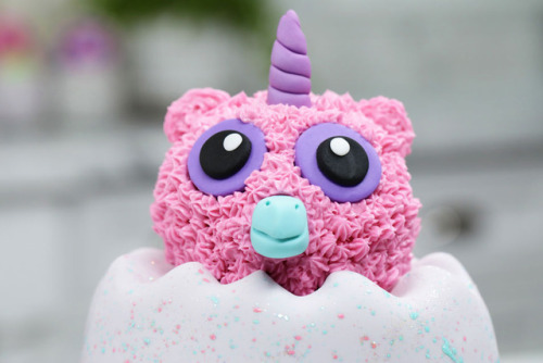 Hatchimals Cotton Candy Cake Yields one 9-inch tall Hatchimals cake  The things you’ll need In