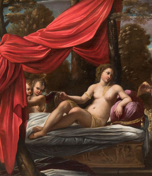 hildegardavon: Sisto Badalocchio Rosa, 1581 o 1585/ca.1647 Mars and Venus, n/d, oil on canvas, 86x12
