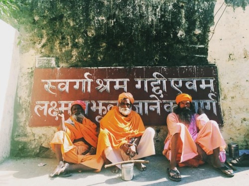 Namaste Namaste (how to greet someone in Rishikesh) (at Rishikesh Laxmanjhula)