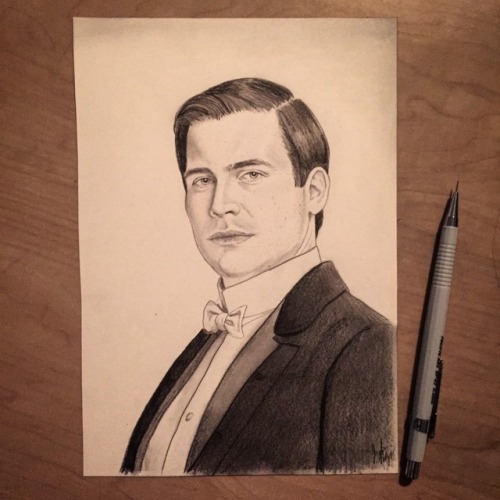 thesketchingfiddler: Thomas Barrow (Downton Abbey Drawing)