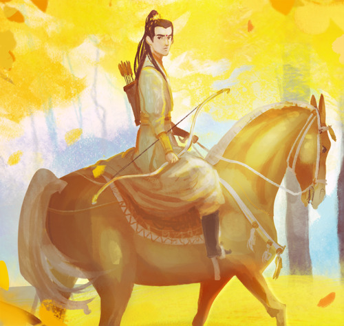 Autumn Gold - Jin LingMy fanart of The Untamed 