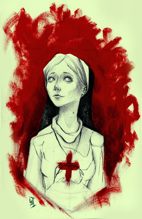 One of the versions for my American Horror Story fanart. As usual, sketch turned out to be much bett