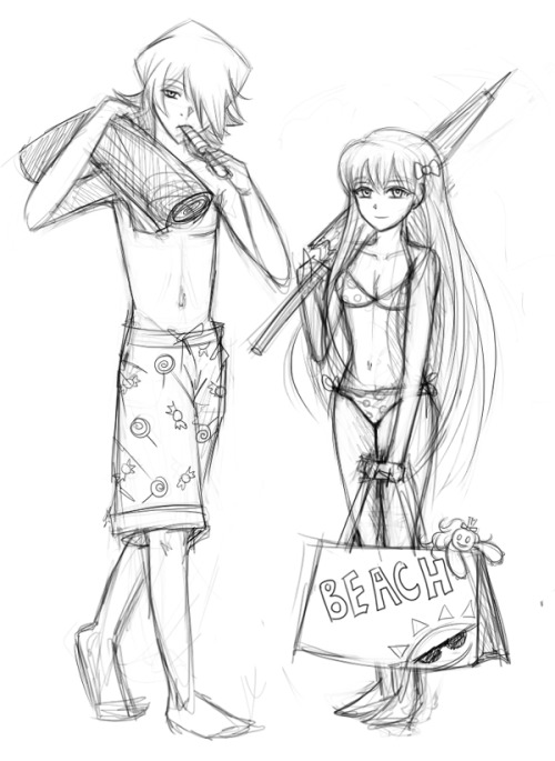 dracilla112: AU Break and Sharon sketch in keeping with the nice weather i’ve been having! xD
