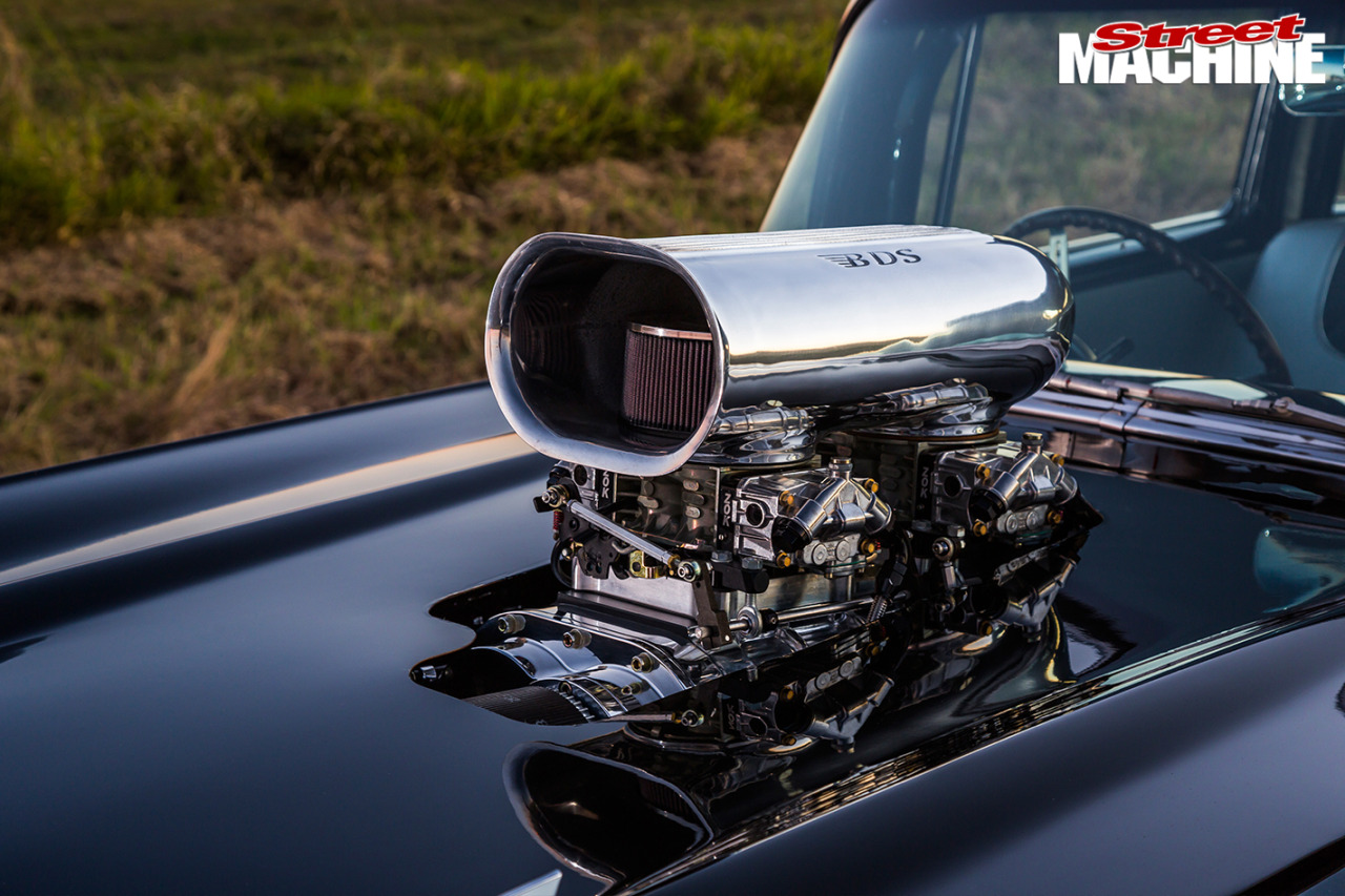 chromencurves:    1000 HP Blown 1957 Chevy 210  Photos from Street Machine, taken