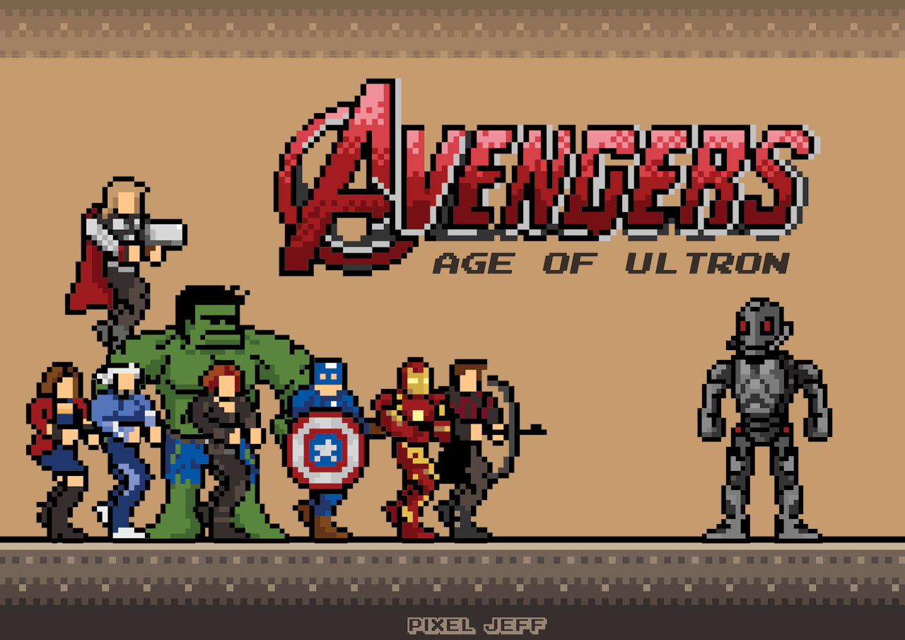 it8bit:  Avengers: Age Of Ultron  Created by Pixel Jeff
