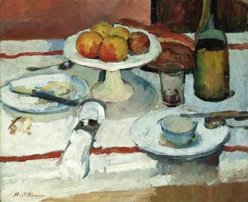 Henri Ottmann Apples, Bread and Butter 20th century