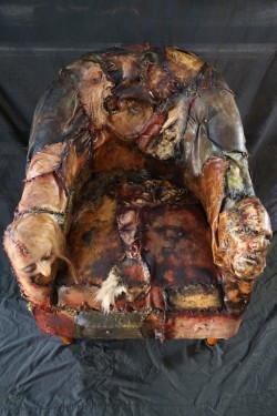 red-lipstick:  Custom Ed Gein Skin Chair