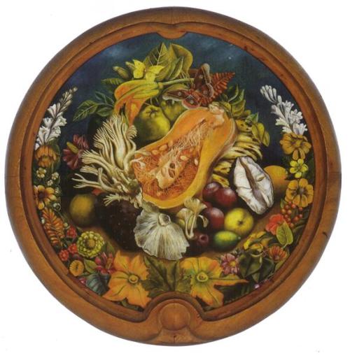 fridakahlo-art:    Still Life (Round)  1942  Frida Kahlo  