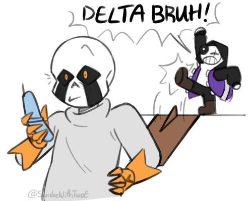 Have You Watched That Animation Where Delta Goes Against Cross? If So, You Should Make A Comic Where